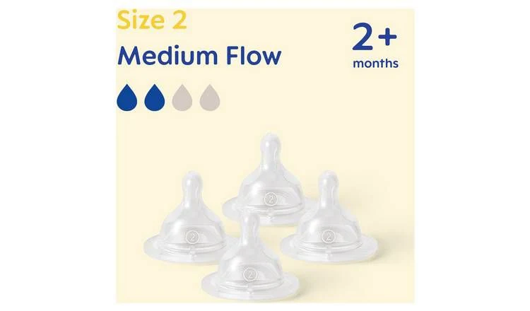 MAM Medium Flow Teats 4 Pack