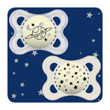 MAM Night Soother 0+M 2 Pack - Grey