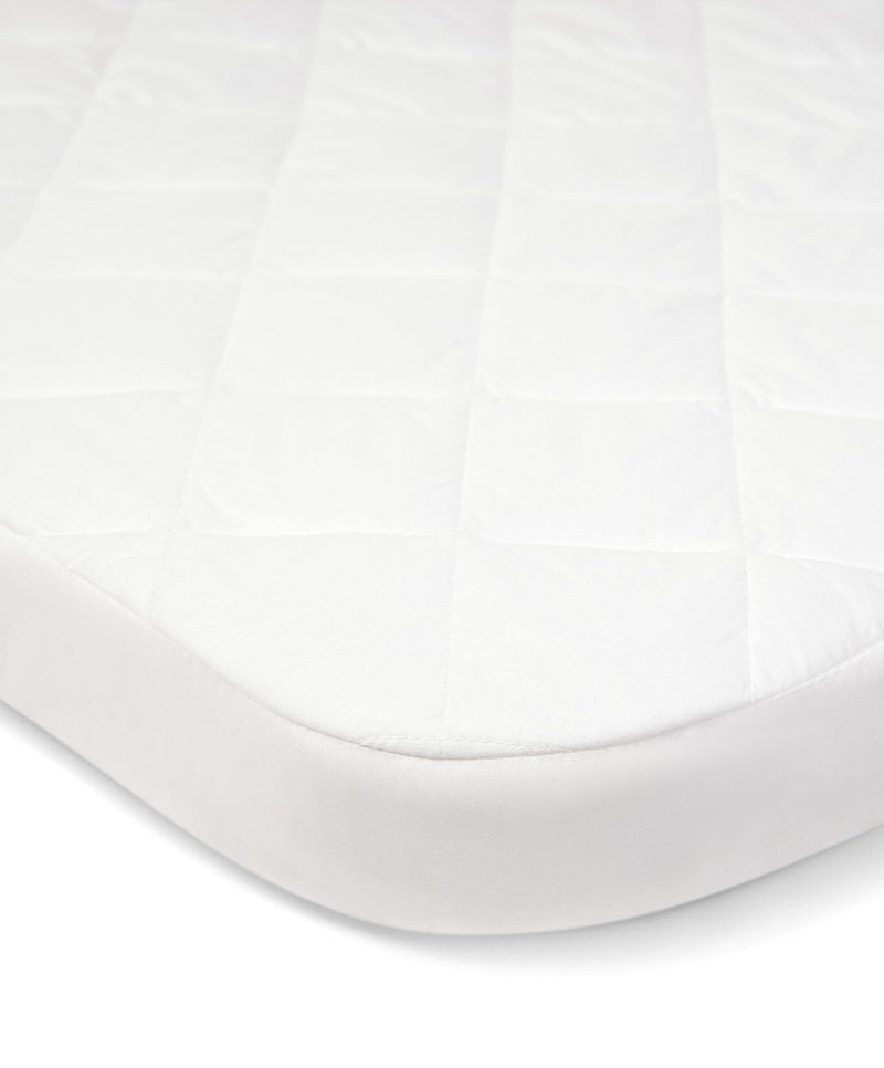 Mamas & Papas Lua bedside crib mattress protector white (British brand)