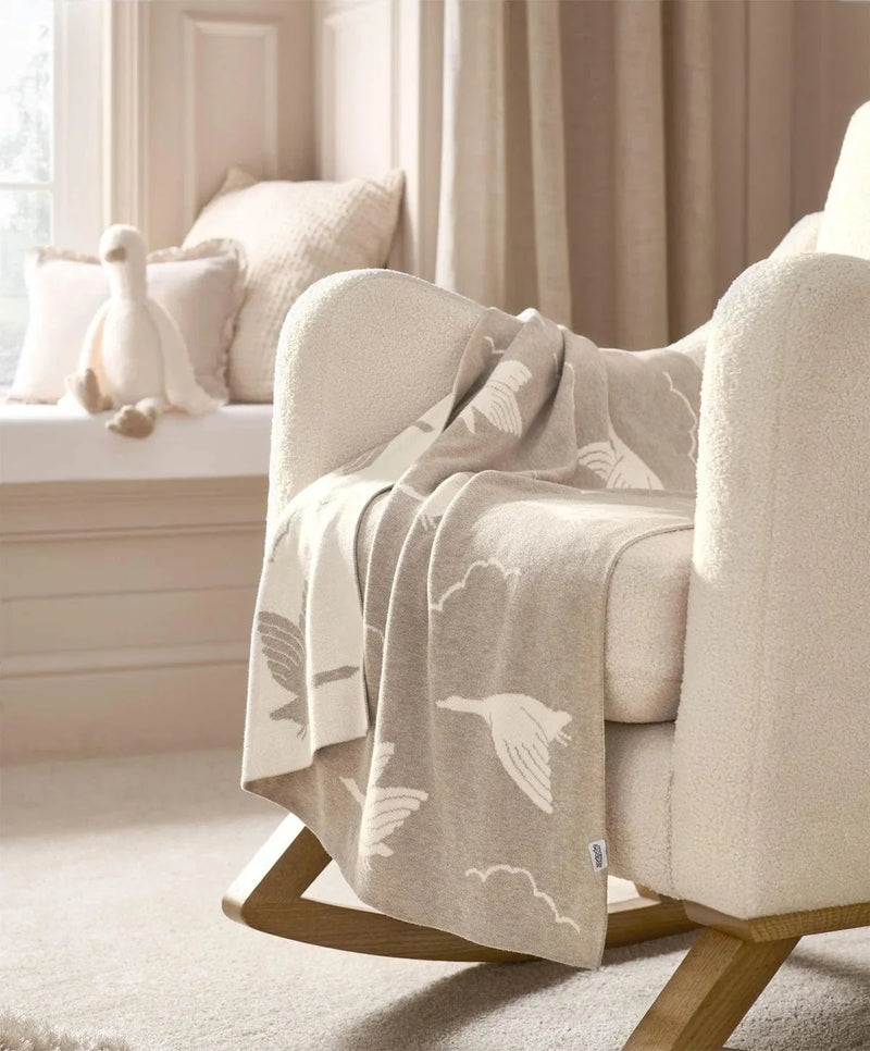 Mamas & Papas knitted blanket Duckling Mocha, UK version