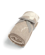 ukbabycentre Mamas & Papas Knitted Baby Blanket Welcome to the World Duckling Mocha- Buy online at McGrocer