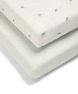 ukbabycentre Mamas & Papas Cotbed Fitted Sheets (2 Pack) - Turtle- Buy online at McGrocer
