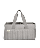 Mamas & Papas grey waffle nappy caddy with handles (British brand)