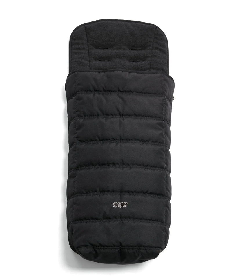 Mamas & Papas All Seasons footmuff in black, imported from the UK
