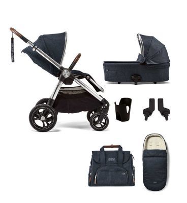 Mamas & Papas Ocarro 6 Piece Essential Bundle - Navy Flannel