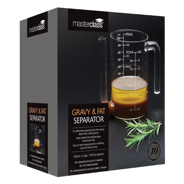 MasterClass 450ml Glass Gravy / Fat Separator