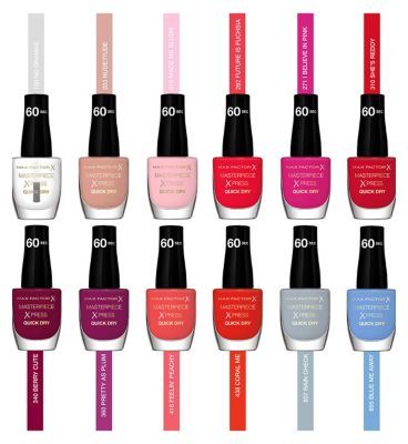 Max Factor Pink Purple Nail Polish Bundle