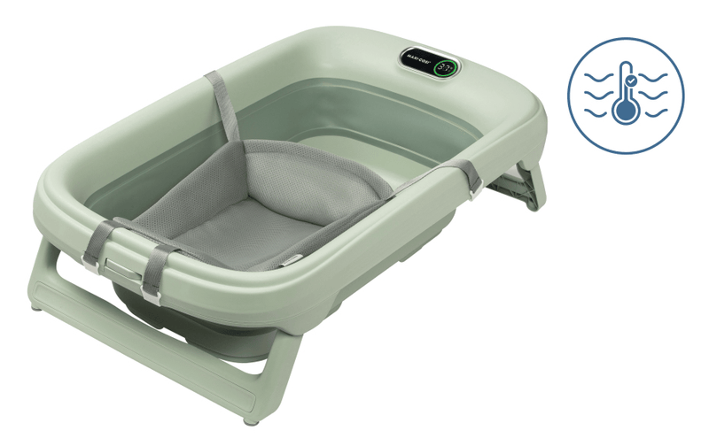 Maxi Cosi Indigo Plus baby bath tub, Sage Green, UK version