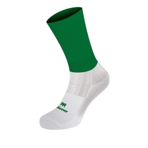 McKeever Adult Pro Mid Calf Socks (7-11) Green/White / 1EA