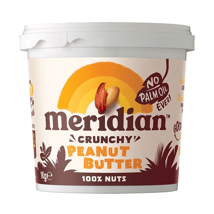 Meridian Natural Crunchy Peanut Butter No Salt 1kg Crunchy Peanut