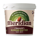 Meridian Natural Crunchy Peanut Butter No Salt 1kg Smooth Almond