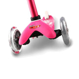 Micro 3in1 scooter in pink with push handle, imported from the UK