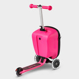 Micro kids scooter suitcase in pink (British brand)