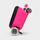 Micro kids scooter suitcase in pink (British brand)