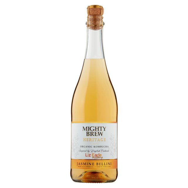 Mighty Brew Heritage Jasmine Bellini Organic Kombucha x Liz Earle Wellbeing 750ml