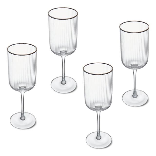 Mikasa Sorrento 4pc White Wine Glasses 400ml Gift boxed 4 per pack