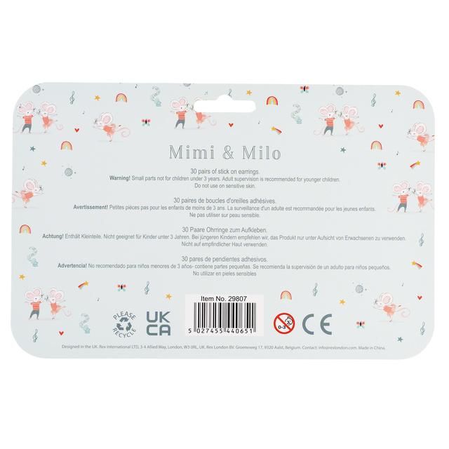 Mimi and Milo Stick on Earrings