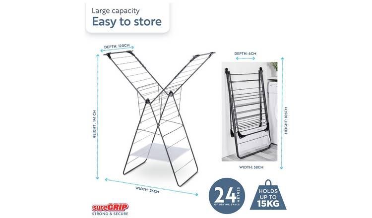 Minky Sure Grip X-Tra Wing 24m Indoor Airer