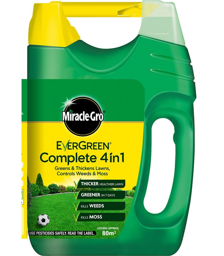 Miracle Gro Complete 4 In 1 Spreader - Lawn Food, Weed and Moss Control
