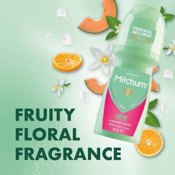 Mitchum Flower Fresh Anti-Perspirant Roll On 100ml