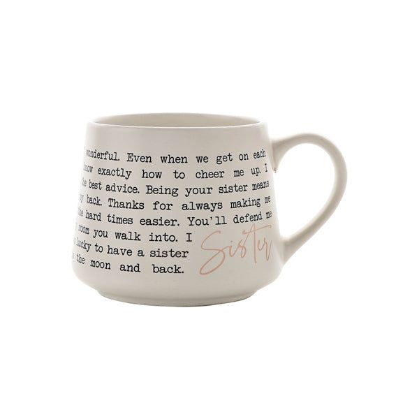 Moments Stoneware Mug - Sister