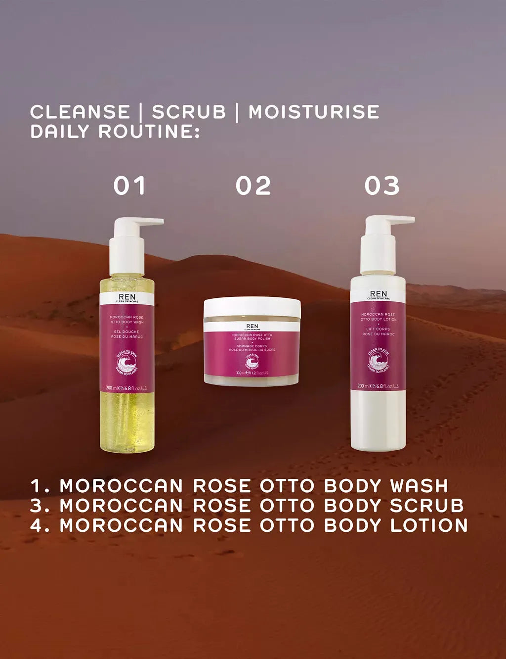 Moroccan Rose Otto Body Wash 200ml