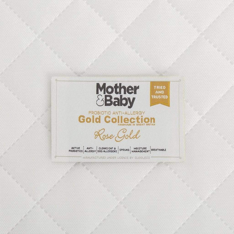 Mother & Baby cot mattress White Gold 140 x 70cm (British brand)