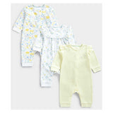 Mothercare Butterfly All-in-Ones - 3 Pack