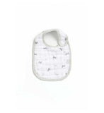 Mothercare Grey Zebra Muslin Newborn Bibs - 3 Pack