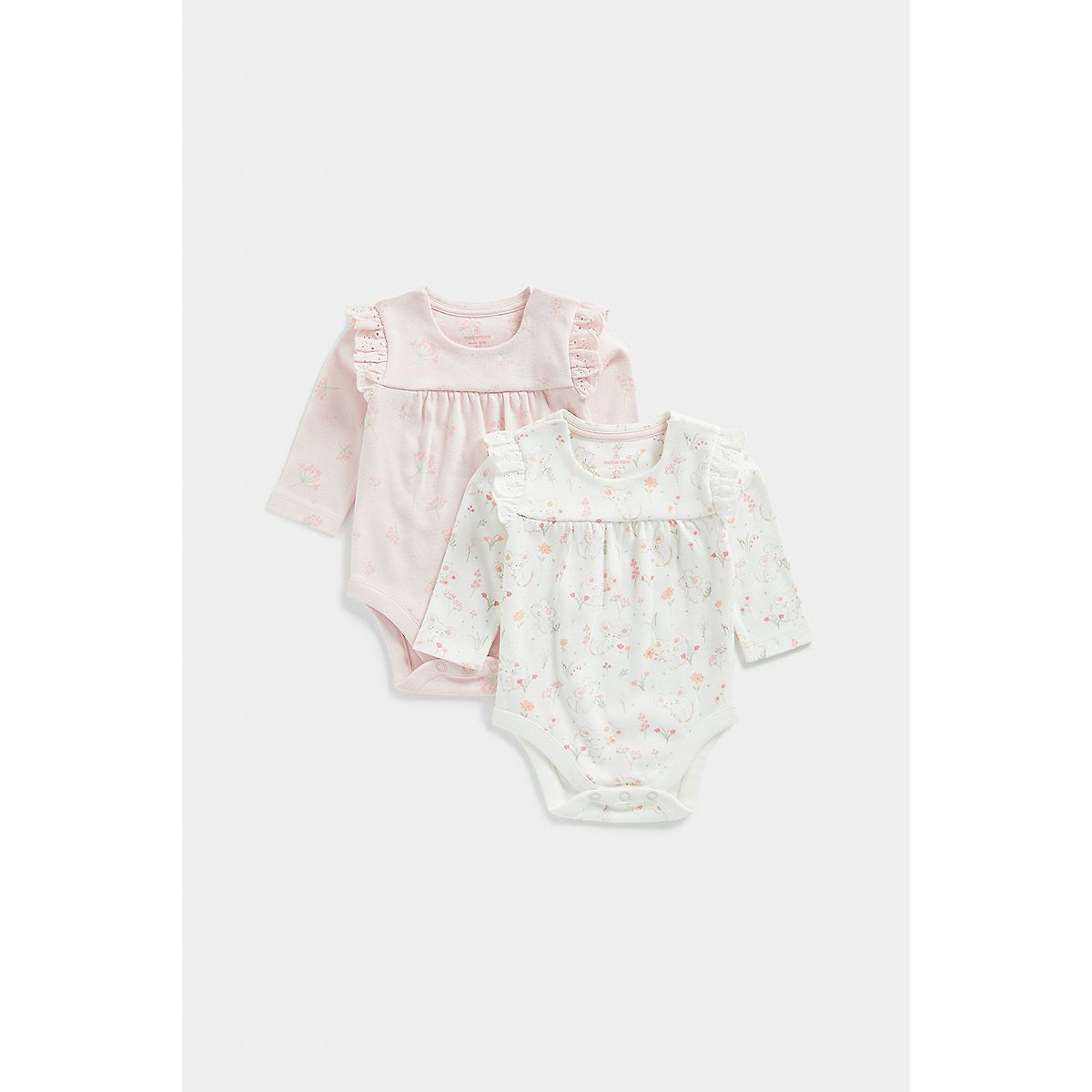 Mothercare My First Mouse Bodysuits - 2 Pack