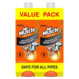 Mr Muscle Power Gel Drain & Sink Unblocker Twin Pack   2 x 1L