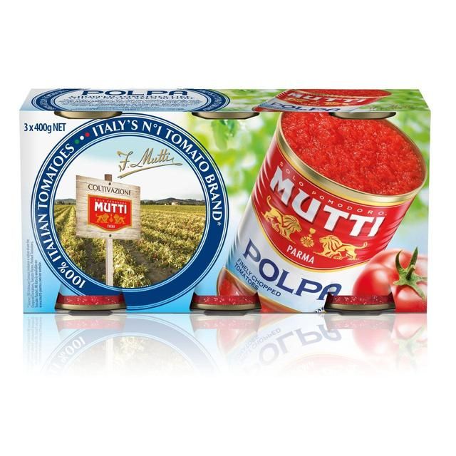 Mutti Finely Chopped Tomatoes 3 x 400g