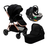 My Babiie Billie Faiers Black Quilted iSize Travel System