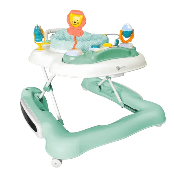 MyChild Little Explorer activity walker sage green, imported from the UK