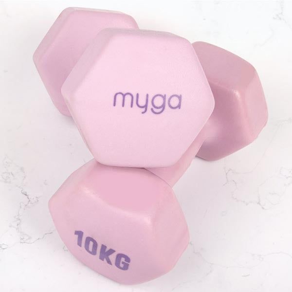 Myga Hexagonal Dumbbell - 10kg Pair