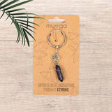 Myga Keyring - Lotus & Blue Sandstone