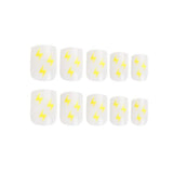 Nail HQ Square Lightning Bolt Nails