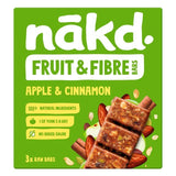 nakd. Fruit & Fibre Apple & Cinnamon Multipack 3 x 44g