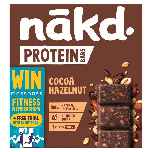 nakd. Protein Cocoa Hazelnut Multipack 3 x 45g