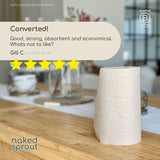 Naked Sprout Unbleached Bamboo Kitchen Roll 6 per pack