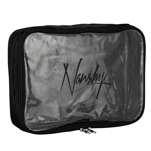Nanshy Travel Organiser Clear Makeup Bag (Transparent/Black)