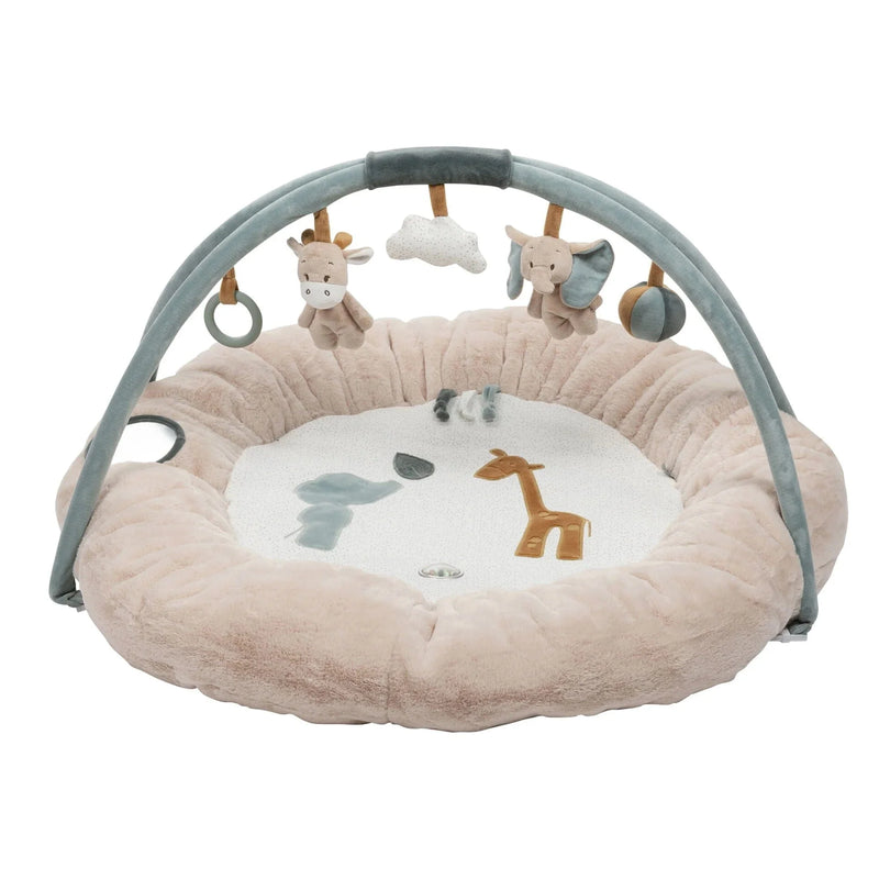 Nattou stuffed playmat Luna & Axel baby gym, imported from the UK