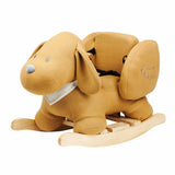 Nattou toddler rocker Charlie the Dog jacquard caramel, imported from the UK