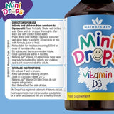 Natures Aid Infant's & Kid's Vitamin D3 Supplement Mini Drops Newborn-5yrs    50ml