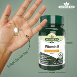 Natures Aid Vitamin E Supplement Soft Gels 400iu 60 per pack
