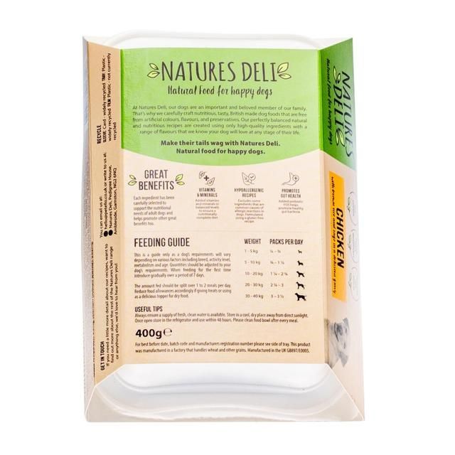 Natures Deli Chicken Wet Dog Food 400g