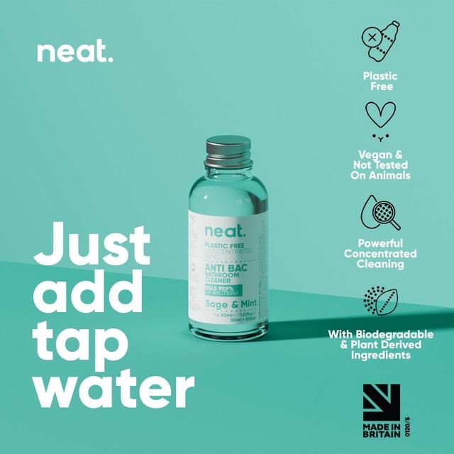 Neat Anti-Bac Bathroom Cleaner Refill Starter Pack Sage & Mint   500ml