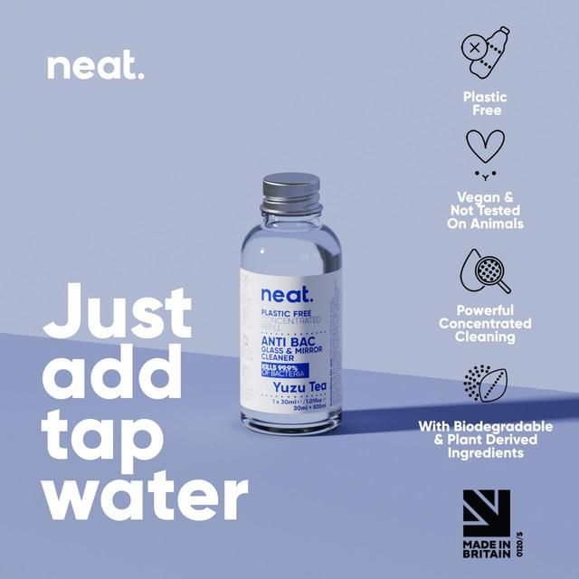 Neat Anti-Bac Glass Cleaner Refill Concentrate Yuzu Tea   30ml