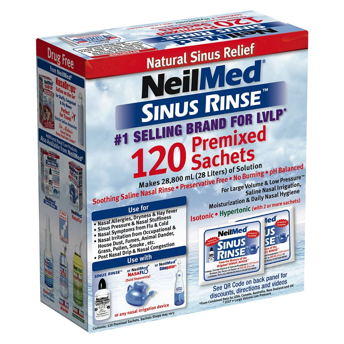 NeilMed Sinus Rinse - 120 Sachets