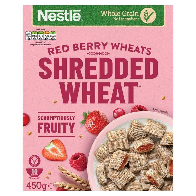 Nestle Shredded Wheat Red Berries & Vanilla Cereal 450g